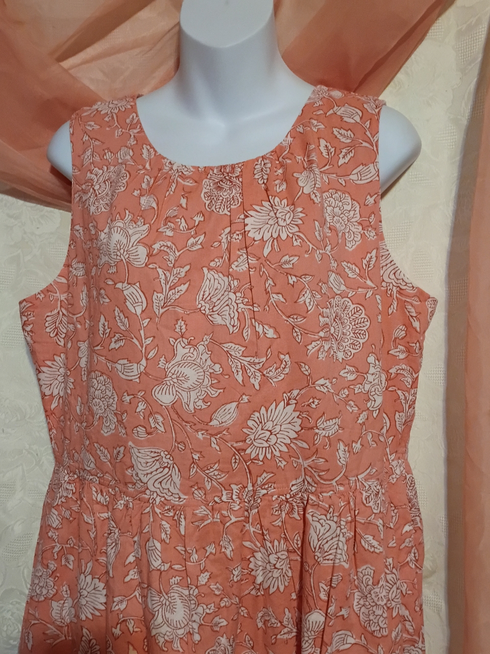 🛍️ BUNDLE ONLY🛍️J. Crew Coral Floral Midi Dress - Picture 3 of 9